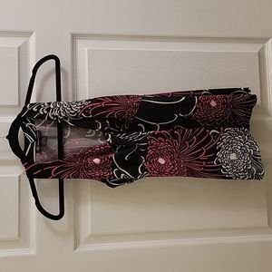 INC International Concepts Camisole Tank Black/Pink/White Size Small